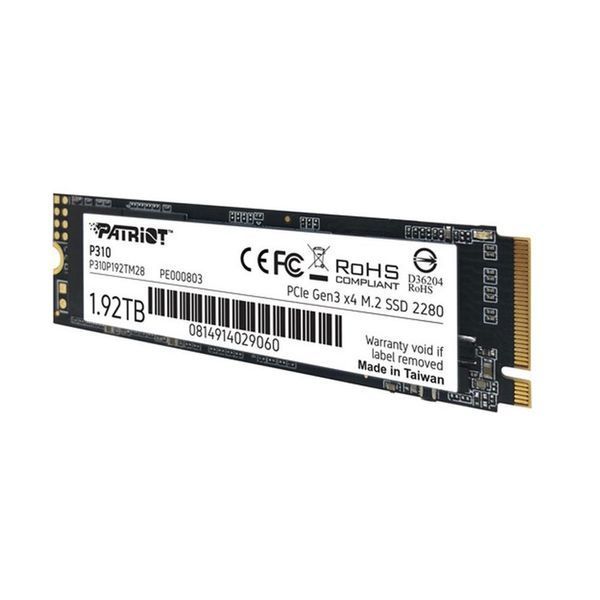 Накопичувач SSD M.2 Patriot P310 1920GB NVMe 2280 PCIe 3.0x4 3D NAND TLC 868151403 фото