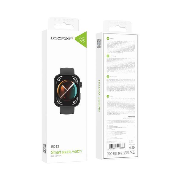 Смарт-годинник BOROFONE BD13 42mm. 230 mAh. Smart sports watch (call version) Black 141201217 фото