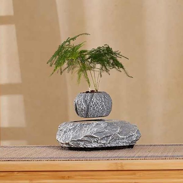 Магнітний левітаційний горщик для рослин HCNT Magnetic Levitating Pot M5B-P Grey 252828131 фото