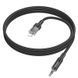 Аудiокабель HOCO UPA27 iP to 3.5mm male, nylon braid, 1.2m, Black 103172535 фото 4