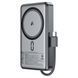 Зовнішній акумулятор ACEFAST M18-10000 PD20W/22.5W magnetic fast charging power bank with built-in cable Black 657278526 фото 5