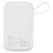 Зовнішній акумулятор Baseus Qpow Pro Digital Display Fast Charge Power Bank 10000mAh 20W iP Edition White（With: Simple charging cable Type-C 3A 0.3m W 541248520 фото 3