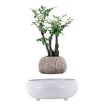 Магнітний левітаційний горщик для рослин HCNT Magnetic Levitating Pot M5B-PW-T White 912844648 фото