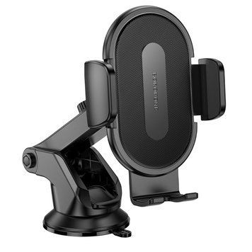 Автодержатель для телефона BOROFONE BH134 Rio push-type car holder (center console) Black 572374252 фото