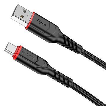 Кабель Hoco X59 Victory charging data cable Type-C(L=2M) Black 107762088 фото
