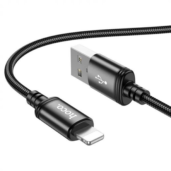 Кабель HOCO X91 Radiance charging data cable for iP(L=3M) Black 396845136 фото