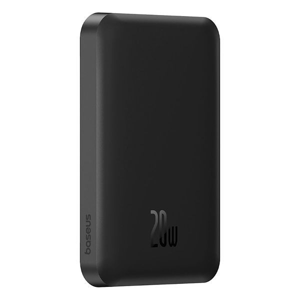 Зовнішній акумулятор Baseus Magnetic Mini Wireless Fast Charge Power Bank 5000mAh 20W Cluster Black（With Simple Series Charging Cable Type-C to Type-C 116437618 фото
