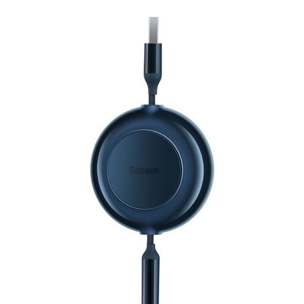 Кабель Baseus Bright Mirror 2 Series Retractable 3-in-1 Fast Charging Data Cable USB to M+L+C 3.5A 1.1m yellow 330519614 фото