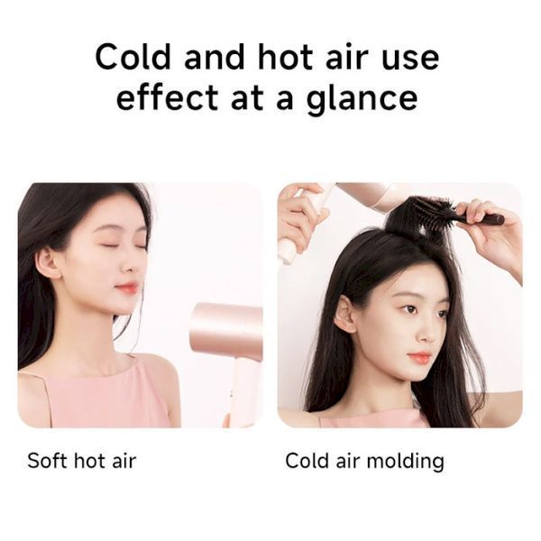 Фен Xiaomi Doco negative ion hair dryer soft and fast dry hair care Pink (Китайская вилка) 502391482 фото