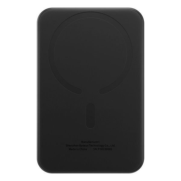 Зовнішній акумулятор Baseus Magnetic Mini Wireless Fast Charge Power Bank 5000mAh 20W Cluster Black（With Simple Series Charging Cable Type-C to Type-C 116437618 фото