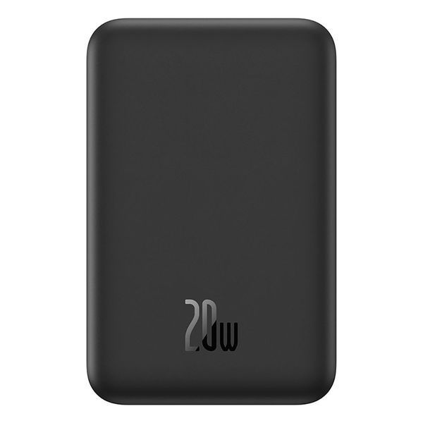 Зовнішній акумулятор Baseus Magnetic Mini Wireless Fast Charge Power Bank 5000mAh 20W Cluster Black（With Simple Series Charging Cable Type-C to Type-C 116437618 фото