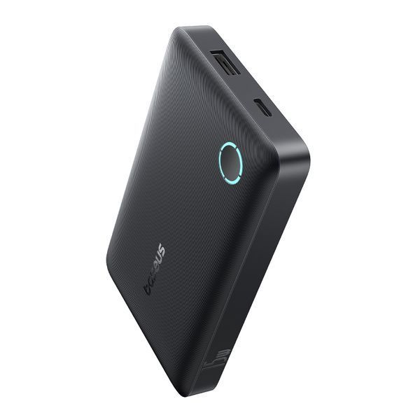 Зовнішній акумулятор Baseus EnerFill FP11 Power Bank 10000mAh 15W Cosmic Black (Includes Simple Type-C to Type-C Cable 20V/3A 30cm Black) 400726761 фото