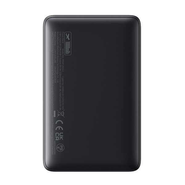 Зовнішній акумулятор Baseus EnerFill FP11 Power Bank 10000mAh 15W Cosmic Black (Includes Simple Type-C to Type-C Cable 20V/3A 30cm Black) 400726761 фото
