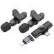 Бездротова мікрофонна система BOROFONE BFK12 Trophy lavalier dual-mic (iP/Type-C) Black 873084720 фото 3