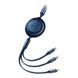 Кабель Baseus Bright Mirror 2 Series Retractable 3-in-1 Fast Charging Data Cable USB to M+L+C 3.5A 1.1m yellow 330519614 фото 3