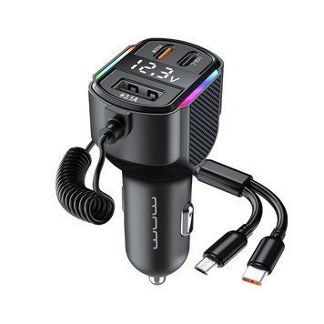 АЗП з FM-модулятором WUW-C220 Black 125777394 фото