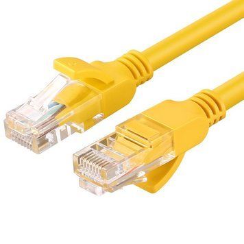 Мережевий кабель UGREEN Cat 5e U/UTP Lan Cable 1m (Yellow) 107185740 фото