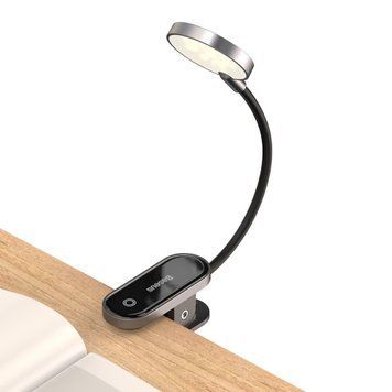 Світильник Baseus Comfort Reading Mini Clip Lamp Dark Gray 120172303 фото