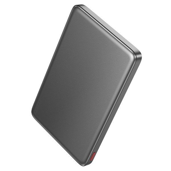 Зовнішній акумулятор HOCO Q26 Joy PD20W magnetic fast charging power bank(5000mAh) metal gray 961400157 фото