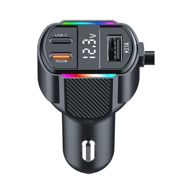 АЗП з FM-модулятором WUW-C220 Black 125777394 фото