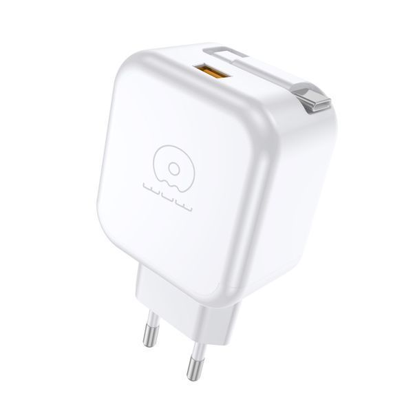 Сетевое зарядное устройство WUW-C268 12W fast charger USB A +retractable 70cm type c Cable 398431900 фото