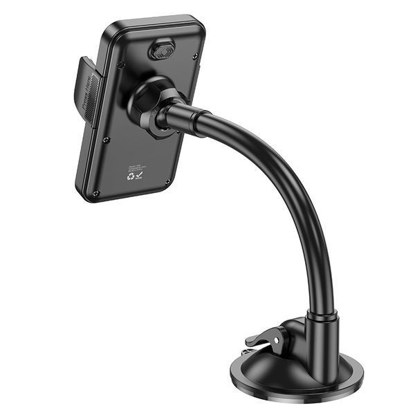 Автотримач для телефона HOCO H38 Cheetah car holder(windshield) Black 111353260 фото