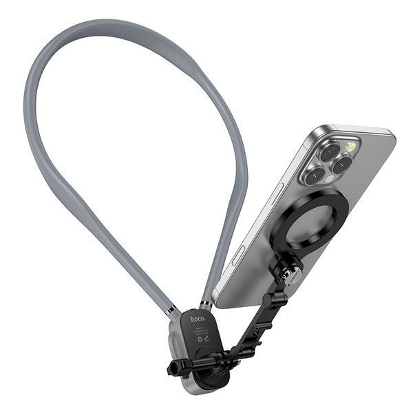 Кріплення для телефона на шию HOCO K31 Campo magnetic neck-hanging holder Black Gray 445355026 фото