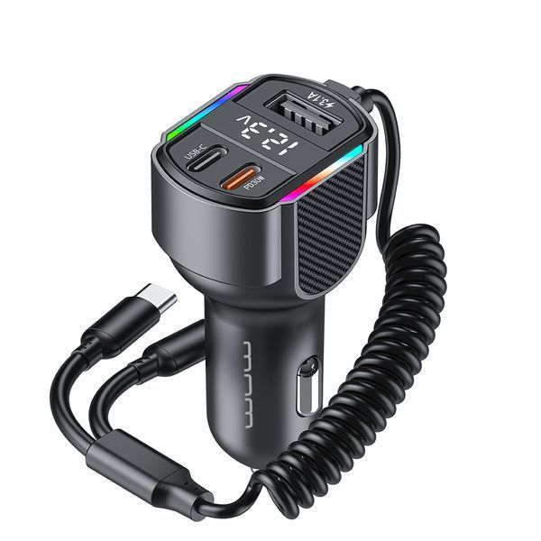 АЗП з FM-модулятором WUW-C220 Black 125777394 фото