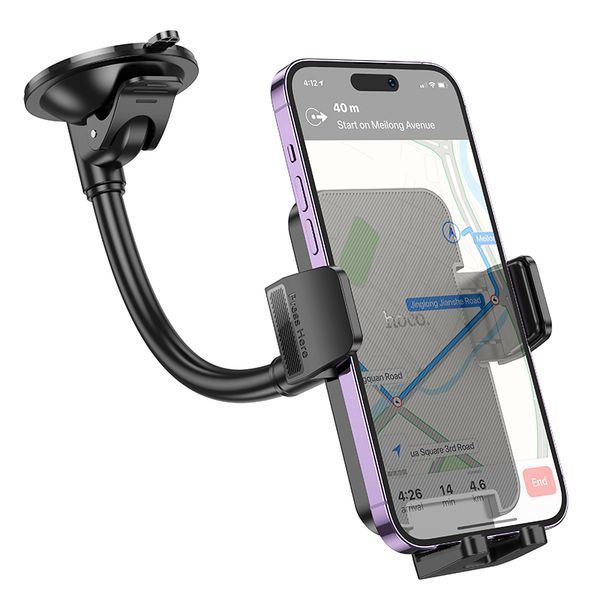 Автотримач для телефона HOCO H38 Cheetah car holder(windshield) Black 111353260 фото