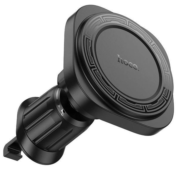 Автотримач для телефона HOCO H28 Rainbow ring magnetic car holder(air outlet) Black 927681219 фото