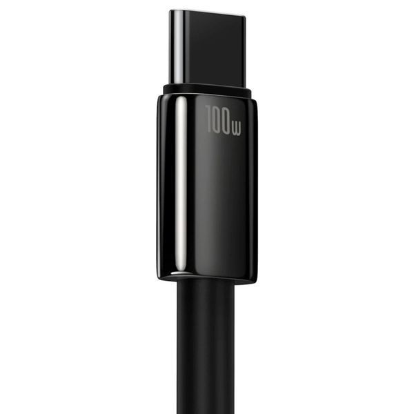 Кабель Baseus Tungsten Gold Fast Charging Data Cable USB to Type-C 100W 1m Black 108243122 фото