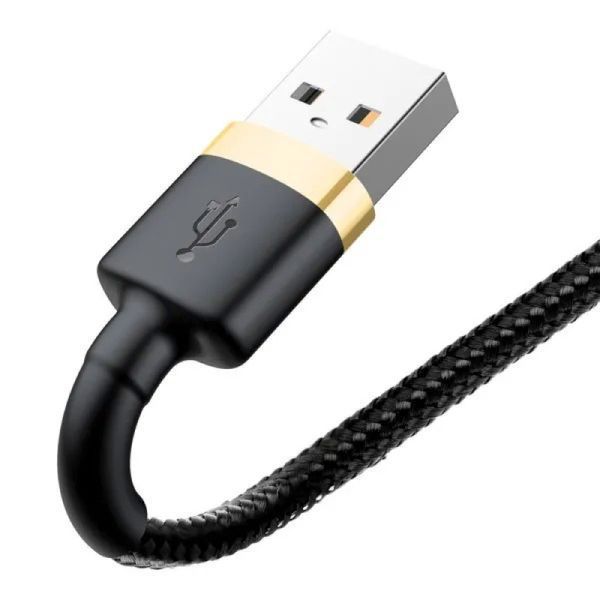 Кабель Baseus Cafule Cable USB For Lightning 1.5A 2m Gold+Black 243720902 фото