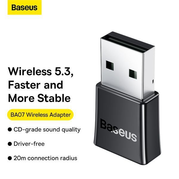 Адаптер Bluetooth Baseus BA07 Wireless Adapter Black 660068246 фото