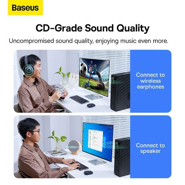 Адаптер Bluetooth Baseus BA07 Wireless Adapter Black 660068246 фото