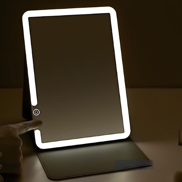 Зеркало для макияжа Xiaomi DOCO 11 " Daylight Portable Flat Mirror Pro Pink 501680152 фото