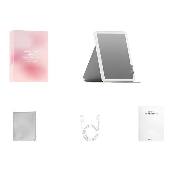 Зеркало для макияжа Xiaomi DOCO 11 " Daylight Portable Flat Mirror Pro Pink 501680152 фото