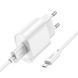 Сетевое зарядное устройство с кабелем HOCO C109A Fighter single port QC3.0 charger set(Micro) White 228271818 фото 4
