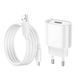 Сетевое зарядное устройство с кабелем HOCO C109A Fighter single port QC3.0 charger set(Micro) White 228271818 фото 7