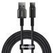 Кабель Baseus Tungsten Gold Fast Charging Data Cable USB to Type-C 100W 1m Black 108243122 фото 1