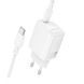 Сетевое зарядное устройство с кабелем BOROFONE BN28 Fuente single port PD30W charger set (C to C) (EU) White 932242097 фото 4