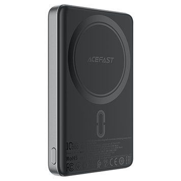 Зовнішній акумулятор ACEFAST M12 PD20W ultra-thin magnetic wireless charging power bank 10000mAh, Black 104981395 фото