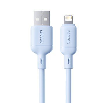 Кабель Baseus Silky Series Fast Charging Cable USB to iP 2.4A 1m Galaxy Blue 475916252 фото