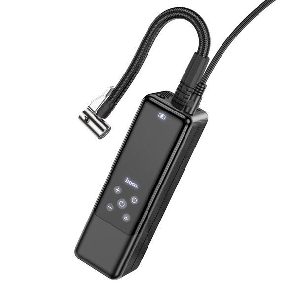 Автомобільний насос HOCO ZP5 May smart air pump Black 351869666 фото