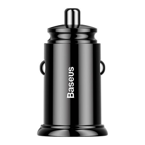 Автомобільний зарядний пристрій Baseus Circular Plastic А+А 30W Black 680537600 фото