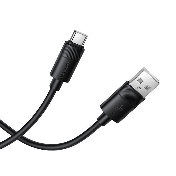 Кабель BOROFONE BX123 Leya silicone charging data cable Type-C Black 855268606 фото