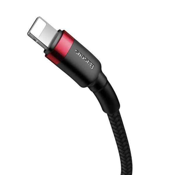 Кабель Baseus Cafule Cable Type-C to iP PD 20W 1m Red+Black 149665093 фото