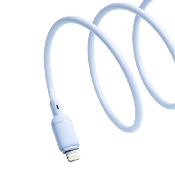 Кабель Baseus Silky Series Fast Charging Cable USB to iP 2.4A 1m Galaxy Blue 475916252 фото
