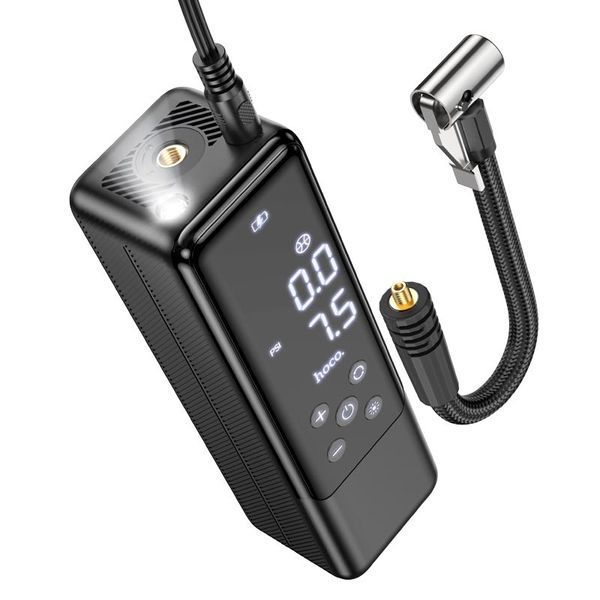 Автомобільний насос HOCO ZP5 May smart air pump Black 351869666 фото