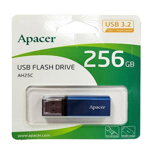 Флеш-накопитель Apacer USB 3.2 Gen 1 AH25C 256GB Blue 931003444 фото