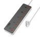 Мережевий подовжувач HOCO AC14A Rico 5-position socket(PD30W/1C3A) Black 585934241 фото 2